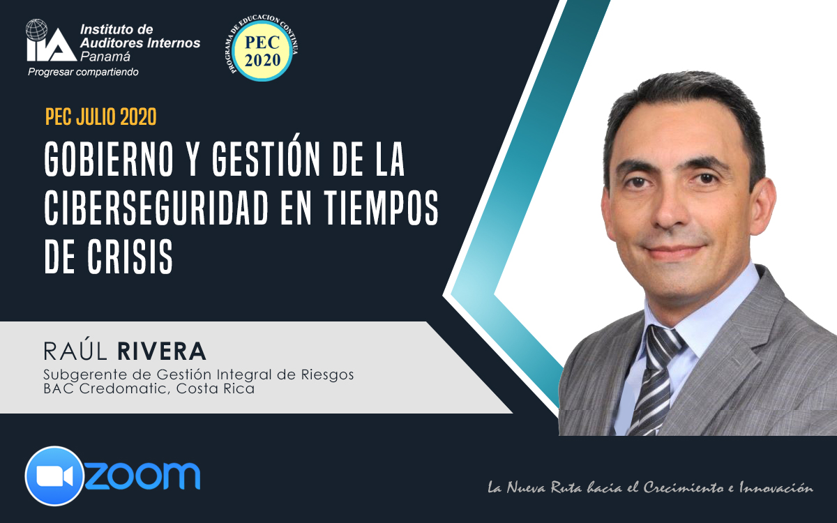 Video-Conferencia (PEC): Gobierno y Gestión de la Ciberseguridad en Tiempos de Crisis,